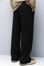 Syffer Baggy-fit Ribbed textured lower– Black