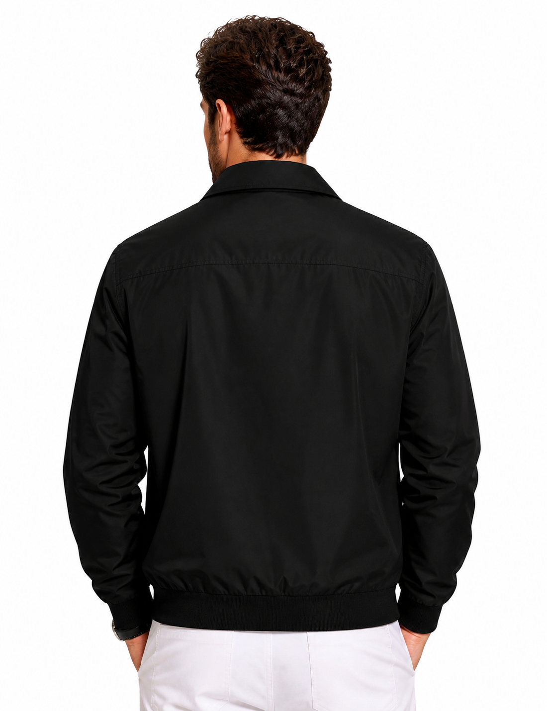 Mens Black Lightweight windcheater Jacket