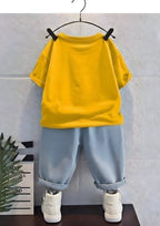 Donald duck Unisex Kids Printed T-shirt with Trousers