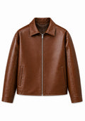 The brown Leather jacket