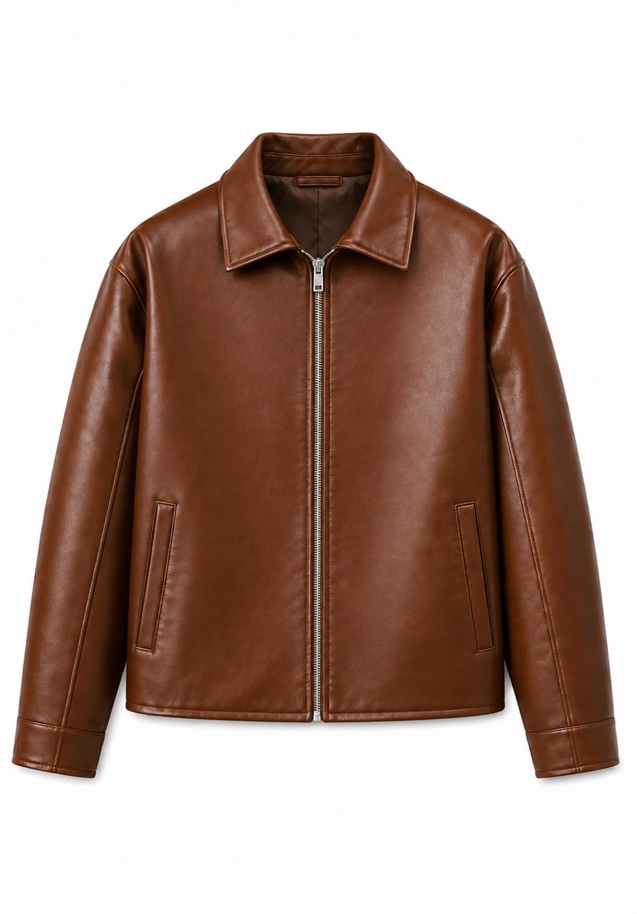 The brown Leather jacket