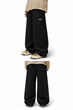 Syffer Baggy-fit Ribbed textured lower– Black