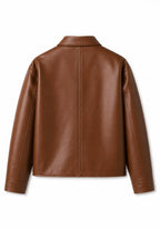 The brown Leather jacket
