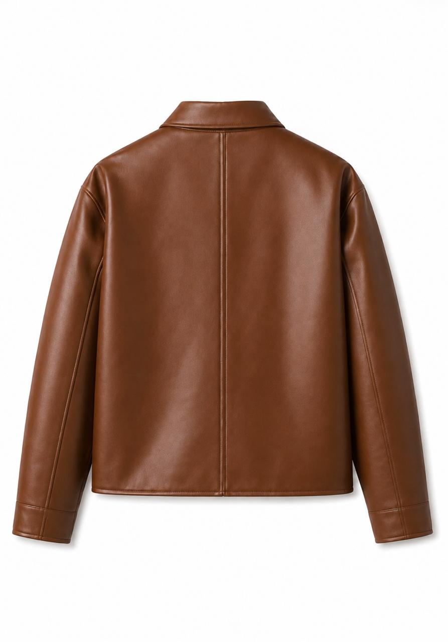 The brown Leather jacket